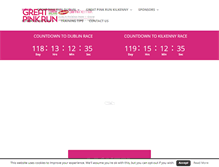 Tablet Screenshot of greatpinkrun.ie